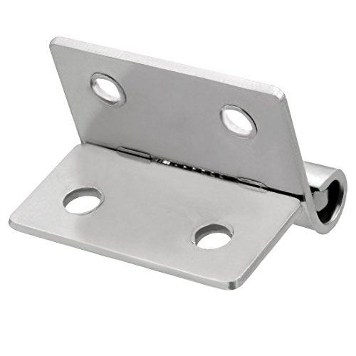 uxcell sourcing map Self Closing Spring Hinge 0.98" Stainless Steel Brushed DIY Hardware for Door Cabinet Small Box 5pcs Per Pack