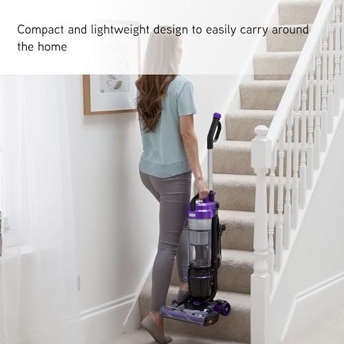 Vax Mach Air Upright Vacuum Cleaner; High performance, Multi-cyclonic, with No Loss of Suction; Lightweight - UCA1GEV1, 1.5 Litre, 820W, Purple