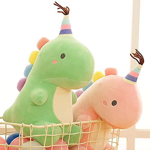 KASTWAVE Plush Toys Cute Stuffed Animal Soft Plushie, Mini and Cute Dinosaur Toy, Dinosaur Soft Dino Plushie for Kids Plush Doll Gifts for Boys Girls Blue, 9 Inch Cute Animal Dinosaur Design (Green)