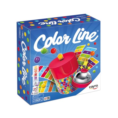 Cayro - Color Line - Spiel von Aktion und Geschwindigkeit - Brettspiel - Entwicklung der manuellen Fähigkeiten und des räumlichen Sehens - Brettspiel (332), Mehrfarbig, One size