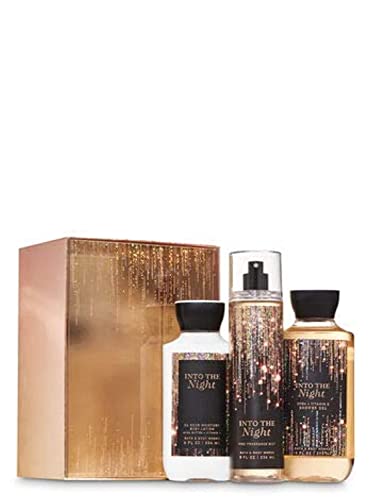 Bath & Body Works B Into The Night Box Set with Lotion/Fine Fragrance Mist Shower Gel