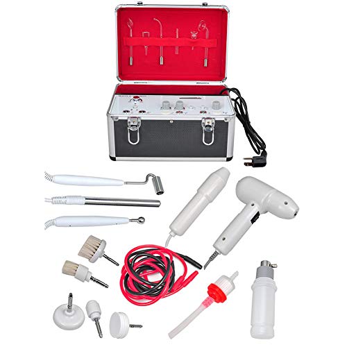 ZZYYZZ Portable 5 in 1 Multifunction Facial Machine Galvanic, High Frequency Galvanic Facial Brush, Massage Brush, Vacuum Extractor, Spray Diffuser