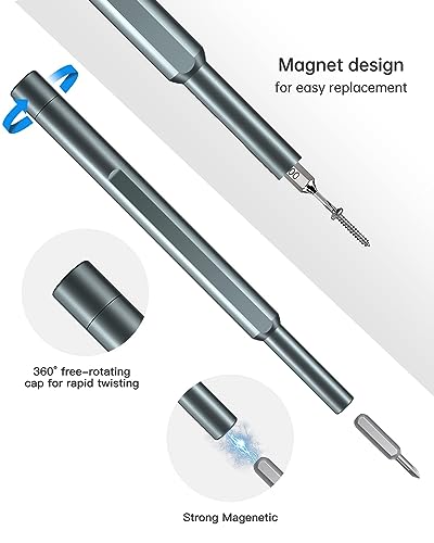 Anspect Precision Screwdriver Set, 24 in 1 Mini Screwdriver, Magnetic Driver Bits Set, Set, S2 Alloy Steel Pocket Manual Screwdriver Tool Set, Repair Tool Kit