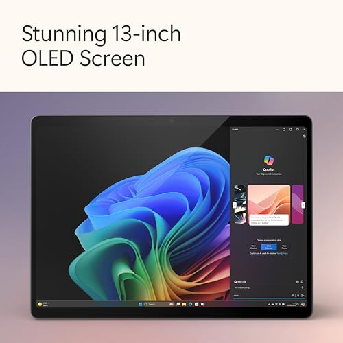 Microsoft Surface Pro (11th Edition - 2024), Copilot, 2 in 1, 13"OLED upto 120Hz Display, Snapdragon X Elite, Qualcomm Hexagon with 45 TOPS NPU, Qualcomm Adreno GPU, 16GB RAM, 1TB SSD, Black
