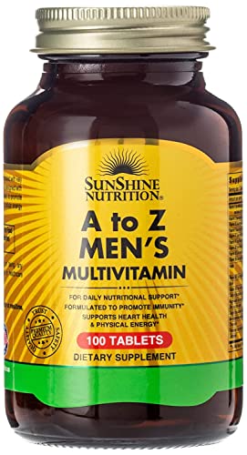 Sunshine Nutrition A To Z Men's Multivitamins 100 Vegetarian Tablets | For Daily Nutrition Requirement
