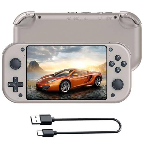 SJWOW M17 Retro Handheld Game Console with 20000+ Games, 4.3-inch IPS Screen Video Games Consoles, Open Source Linux System Retro Gaming Console, Portable Game Console - 128G