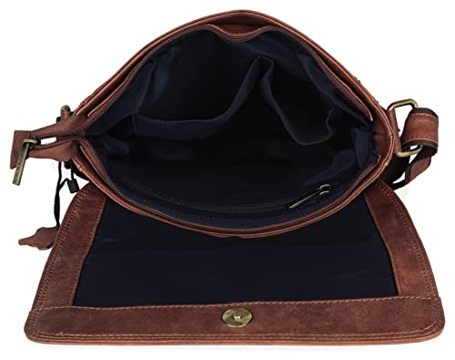 WILDHORN Brown Sling Bag for Men I Genuine Leather Crossbody Bag