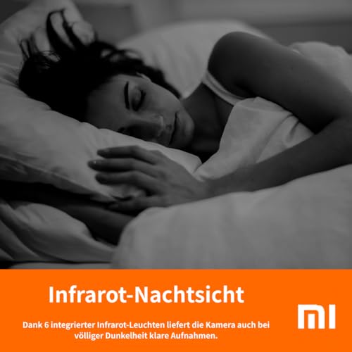 Xiaomi Smart Camera C301 | 3MP (2304 * 1296) resolution | Infrared Night Vision | 360° horizontally and 107° vertically | Human Detection | protecting privacy | two-way voice calls