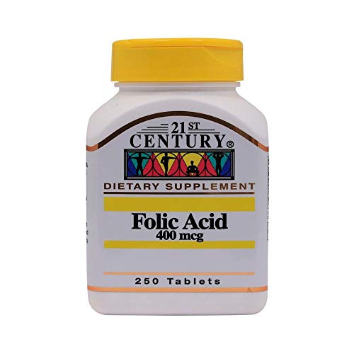 21st Century Folic Acid 400 Mcg - 250 Tablets