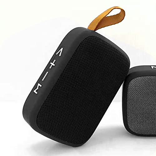 XUMIUZIY Portable Bluetooth Speaker, Mini Wire Less Stereo Sound Speaker with Hand Strap, Small Subwoofer Speaker Support Memory Card, for Outdoor Travel Home