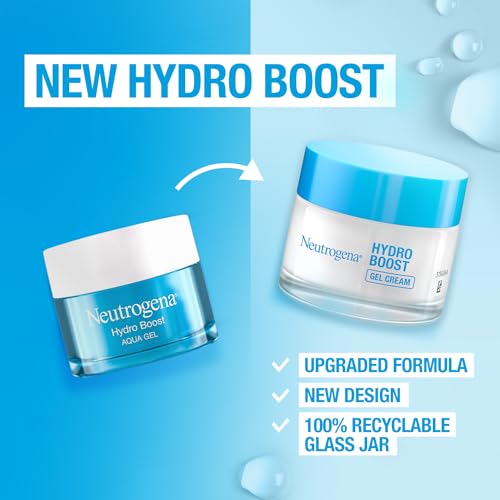 Neutrogena Face Cream Gel Hydro Boost, Quenches Dry Skin And Keeps It Looking Smooth And Supple. Lightweight, Quick-Absorbing Formula, 50Ml