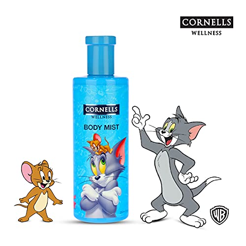 Cornells Wellness Tom & Jerry Cartoon Body Mist 250ML for Kids - Floral Fruity Fragrance