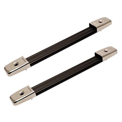 TCH Hardware 2 Pack Heavy Duty Strap Handle - Silver Metal End Caps
