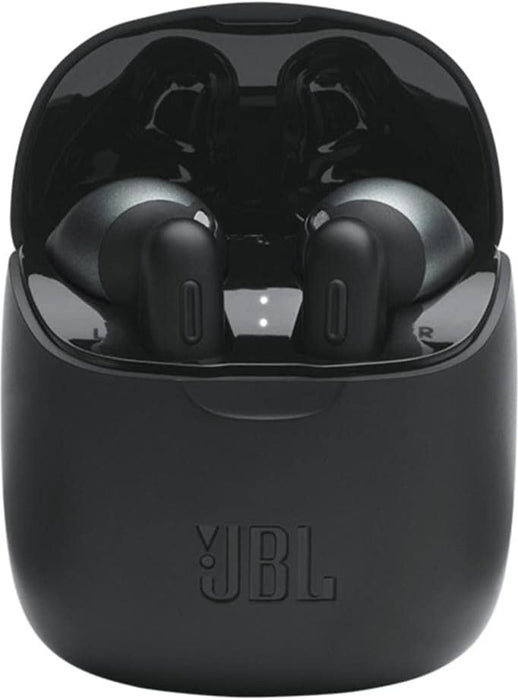 JBL Tune 225 TWS In-Ear Earphones - True wireless headphones with up to 25 hours of battery life with charging case, feel the music with JBL Pure Bass sound, Black, JBLT225TWSBLK, Normal