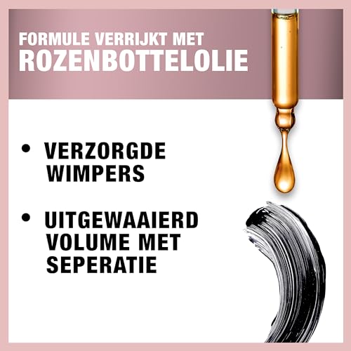 Maybelline New York Volume Mascara, Washable, Full Fan Effect, Long Eyelashes, Clump free, Lash Sensational, Very Black