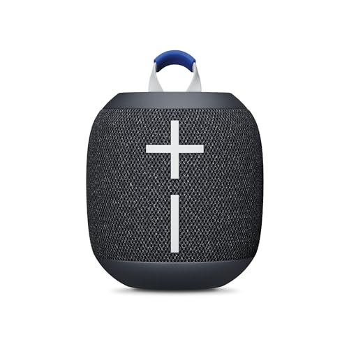 Ultimate Ears WONDERBOOM 4 Portable Waterproof Bluetooth Speaker with Big Bass and 360-Degree Sound, Dustproof Floating Speaker with 131ft (40m) Range - Black