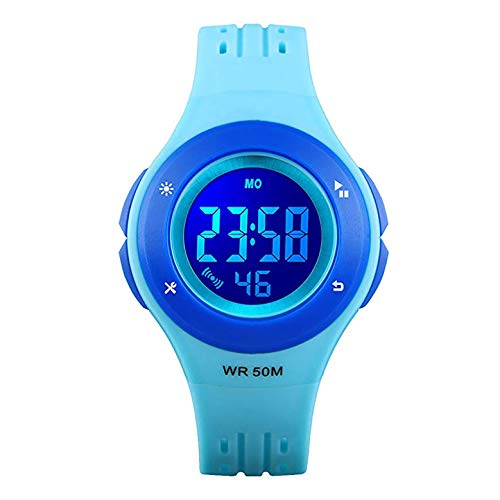 Boys Girls Digital Watches,Colorful LED 50M Waterproof Age 7-10 10-15 with Alarm Stopwatch Wristwatch Gift for Kids