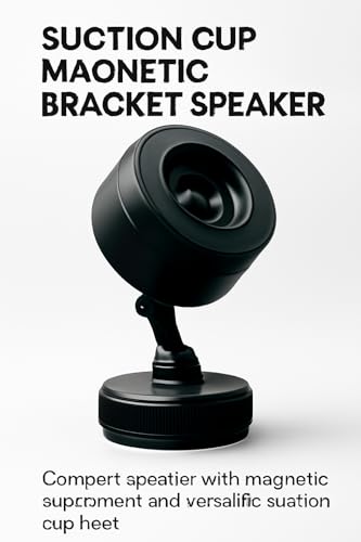 SMARTLOOK Portable Waterproof Bluetooth Suction Cup Speaker with Magnetic Bracket Mount – Hands-Free, Outdoor, Car Mountable Wireless Audio System