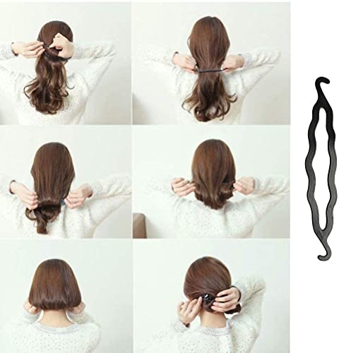 Premify 60 Pcs Hair Braiding Tools, 17 Styles Hair Design Styling Tools Accessories Set DIY Hair Accessories Hair Modeling Tools For Women Hairdresser Kits Set Donut Bun Ponytail Maker