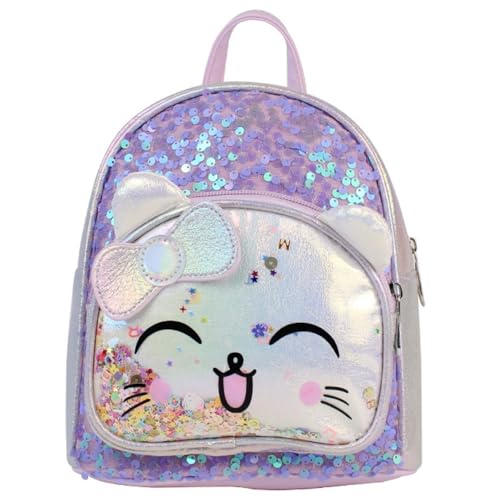 Cute Cat Backpack for Girls, Girls Mini Backpack for Kids,School Backpack Preschool Kindergarten Unicorn Toddler BookBag