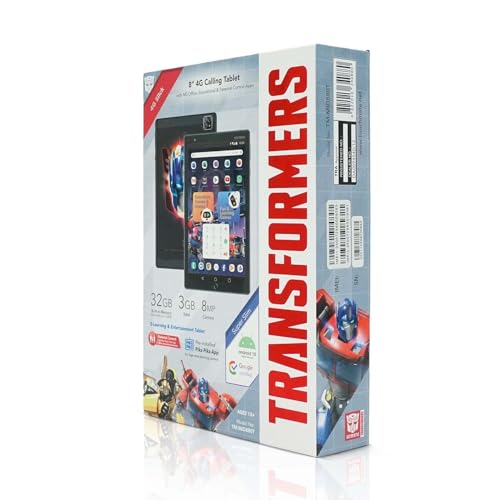 TM TOUCHMATE TRANSFORMERS 8â 4G Dual Sim, Calling Tablet with MS Office 32GB, 3GB RAM, Android 12 (TM-MID880T)