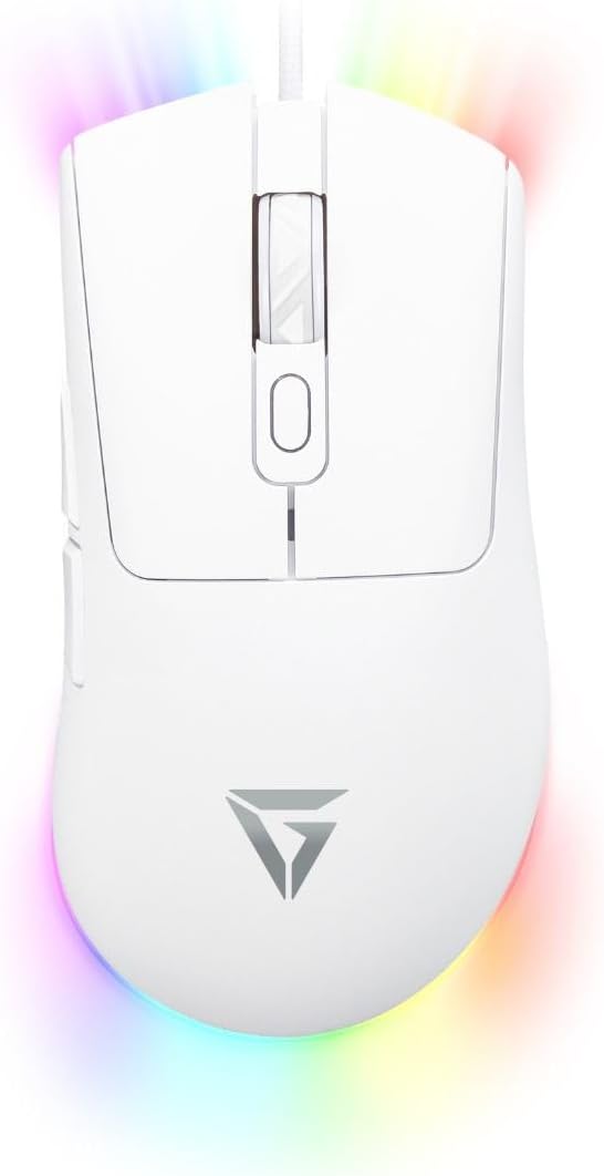 Alpha Pack 3-in-1 Gaming Bundle Keyboard, 65g Lightweight Mouse & Mousepad - White