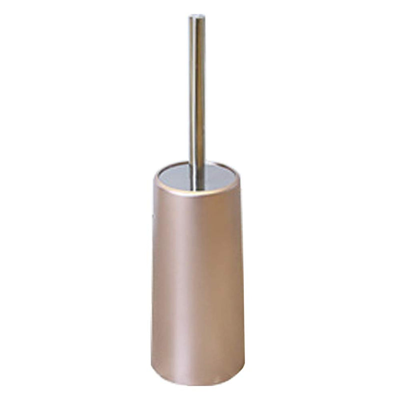Affogato Toilet Brush and Holder Set Dense Nylon Bristles Sturdy Stainless Steel Long Handle Deep Cleaning Scrubbing, Slim Compact for Bathroom Storage - Ergonomic, Elegant, Rustproof, Durable