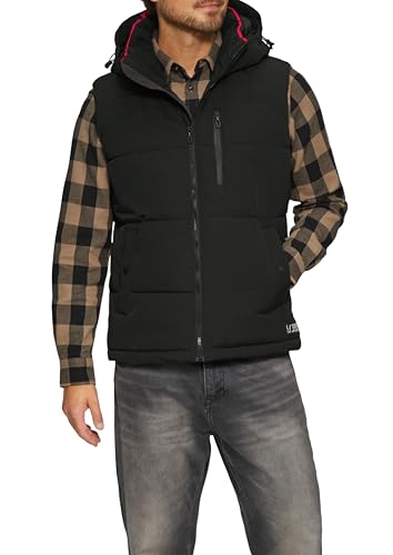 s.Oliver Men 2150478 Puffer vest with removable hood