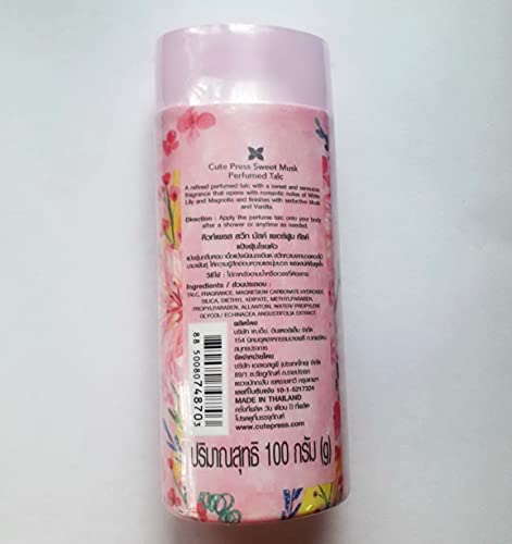 DAONEG CANERO Cute press Body Powder Sweet Musk Perfumed Talcum (100 g.)