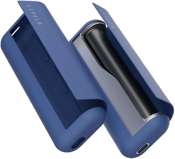 Levelo Nikko Silicone Case Compatible with IQOS Iluma 2023, Elevated Durability, Slip-Resistant, Ultra-Slim, Lightweight & Portable, Impact & Dust Resistant - Blue