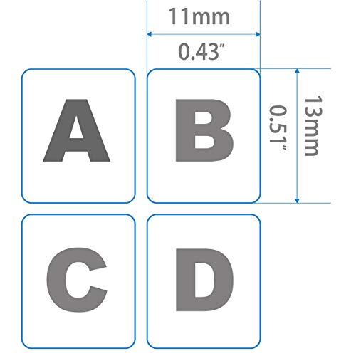 MUBUY-GOL 2 Pack Universal Arabic Keyboard Stickers, Black Background with White Lettering for Computer Laptop Notebook Desktop, Replacement Computer Keyboard Stickers (Arabic)