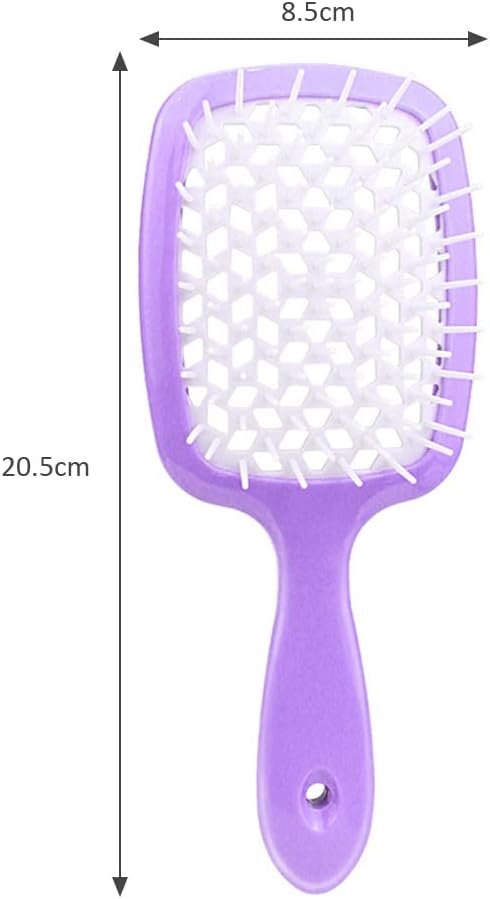 ALANX Detangler Hairbrush ï¼ŒMassage Curl Combï¼ŒDetangling Hair Brush for Women, Girls and Kids for Wet, Dryï¼ŒFine, Curly, Thick and Long Hair (WHITE/YELLOW)