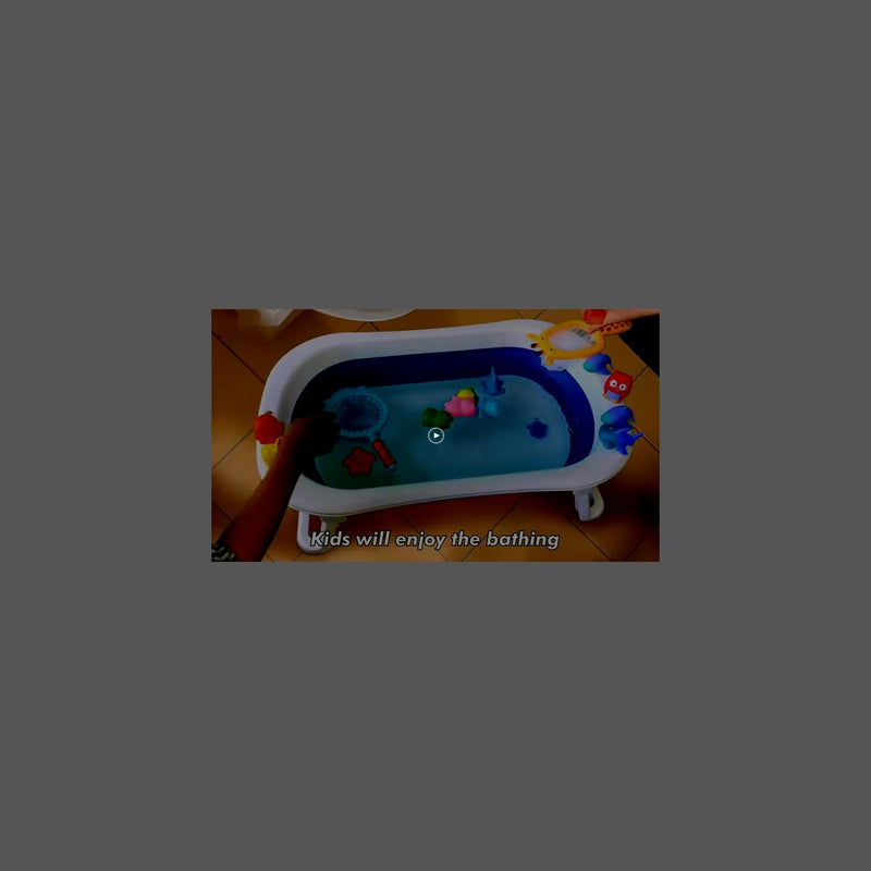 Mumoo Bear Baby Bath Toys, Scoop Net Fish Pool Toys With Spray, Sounds, Color Changing Toddler Bathtub Toys