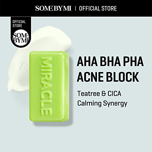 Some By Mi AHA-BHA-PHA 30Days Miracle Cleansing Bar | 106g | For Skin Exfoliating | Pore & Sebum Care | Improves Skin Tone and Inflammation