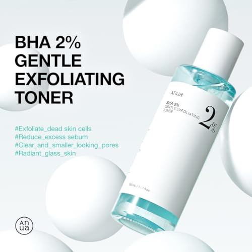 ANUA BHA 2% Gentle Exfoliating Toner, Mild Facial Exfoliant, Salicylic Acid for Pores and Sebum, Teatree Extract, Hyaluronic Acid, Ceramides (150ml / 5.07 fl.oz.)