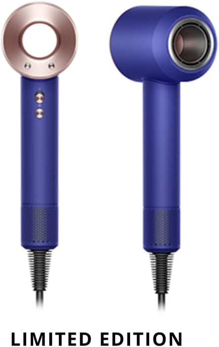 Dyson Supersonic Hair Dryer in Vinca blue and Rose (With Dyson designed Presentation case and 1 Wide-Tooth Comb)-HD07, 1 Count