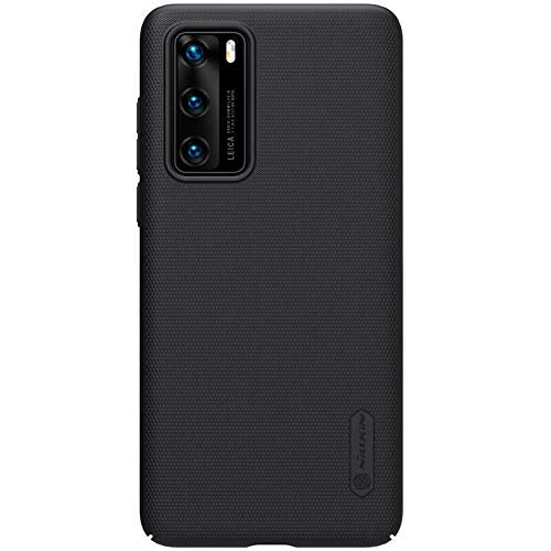 Nillkin Huawei P40 Case Mobile Cover Super Frosted Shield Hard Phone with Stand [ Slim Fit ] Designed for - Black
