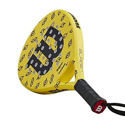 Wilson Minions Junior Padel Racket, For Children, Fibreglass/EVA, 300 g, Yellow/Black