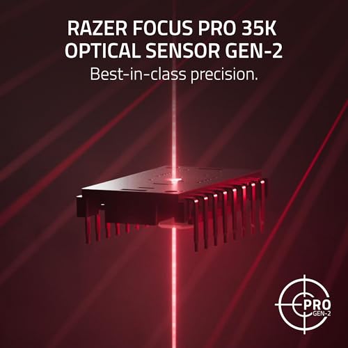 Razer Viper V3 Pro Wireless Esports Gaming Mouse: Symmetrical, 55g Lightweight, 8K Polling, 35K DPI Optical Sensor, Gen3 Optical Switches, 8 Programmable Buttons, 95 Hr Battery - Faker Edition