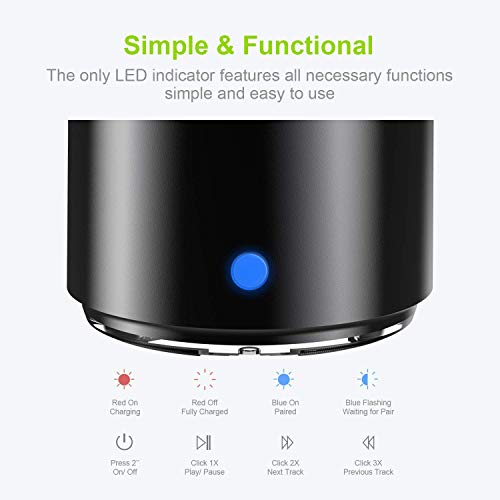 EWA A106Pro Mini Portable Bluetooth Speaker (Black)