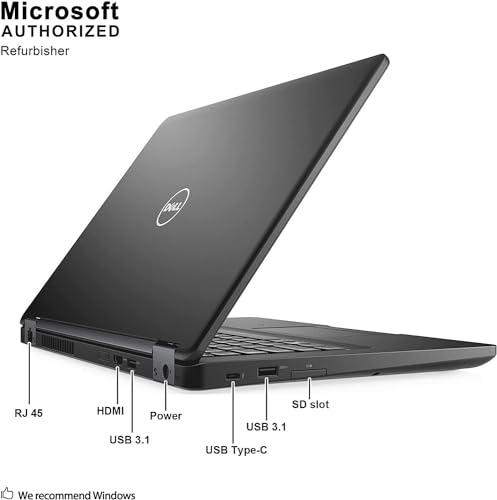 Dell- Latitude 5480 14 Inch Business Laptop Intel I5-6300U 8Gb Ddr4 256Gb Ssd Backlit Keyboard Win 10 Pro (Renewed)