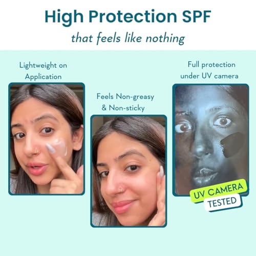 WishCare 5% Niacinamide Oil Balance Fluid Sunscreen SPF 50 PA++++ - Light & Matte Sunscreen for Oily Skin with Broad Spectrum Protection & No White Cast - 50g