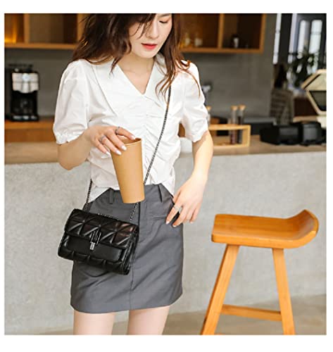 LCHYG Crossbody Bags for Women Black PU Leather Shoulder Bag, Cellphone Bags Wallet Purse and Handbags Card Holder for Women