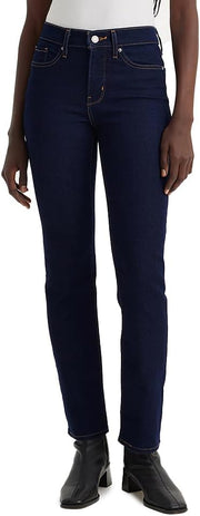 Womens 314 Shaping Straight Jeans - Dark Indigo - Flat Finish
