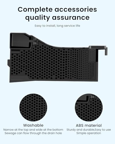 2 Pack S7 Maxv Ultra Replacement Parts Compatible for Roborock S7Pro Ultra, S7 Maxv Ultra Vacuum Cleaner, 2 Water Filter, 1 High-Speed Cleaning Brush, for Mop Washing and Dock Self-Cleaning