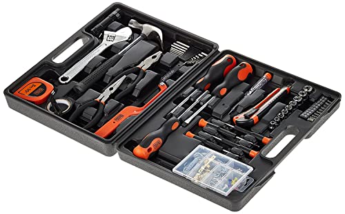 Black & Decker 126 Pieces Hand Tool Kit In Kitbox For Home Diy & Professional USe, Orange/Black - Bmt126C, 2 Years Warranty