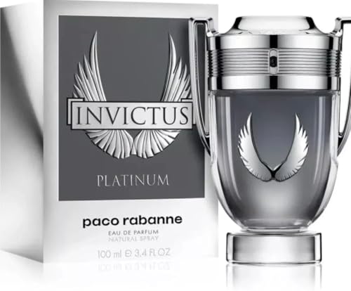 paco rabanne Invictus Platinum EDP For Men 3.4 Fl Oz