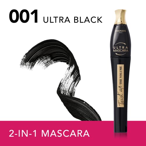 Bourjois Twist Up The Volume Mascara – Ultra Black, Lengthens, Adds Volume, Clump-free, 8ml (0.3oz)