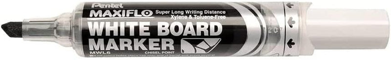 PENTEL MAXIFO Whiteboard Markers, Broad Chisel Tip, Black (Pack of 3)