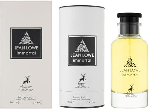 Maison Alhambra Jean Lowe Immortal Eau De Parfum Spray for Men, 3.4 Ounce